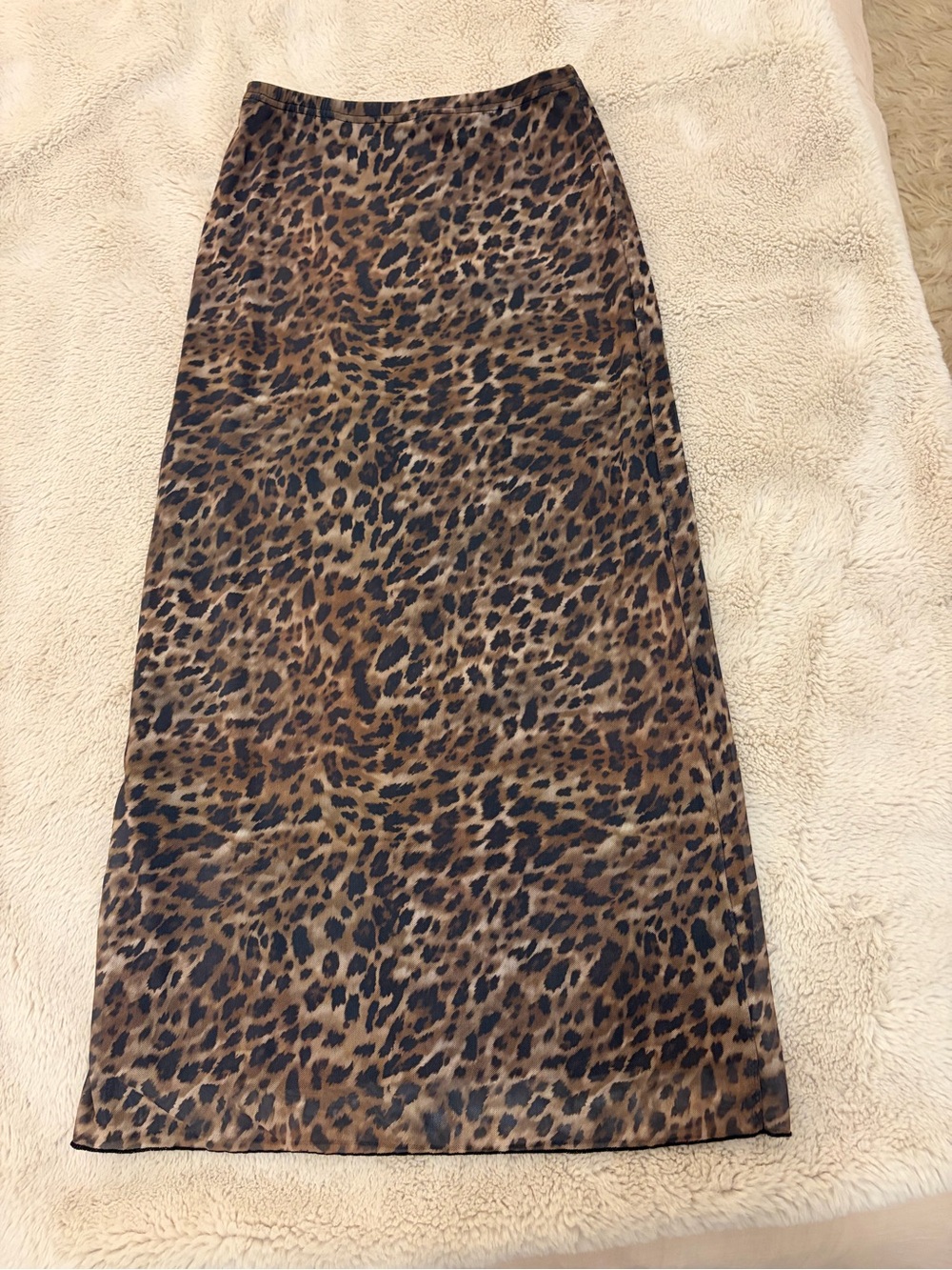 Leopard Print skirt - Brown Black